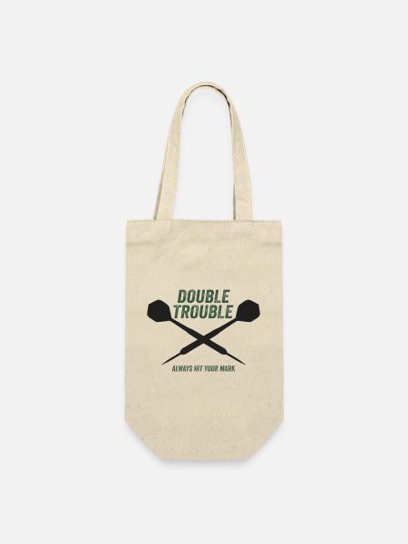 Darts :Double Trouble - Geschenkbeutel für Flaschen - Natur