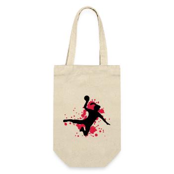 frauenhandball - Gift Bag for Bottles - nature - Front