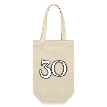 30 - Geschenkbeutel für Flaschen - Natur - Vorne