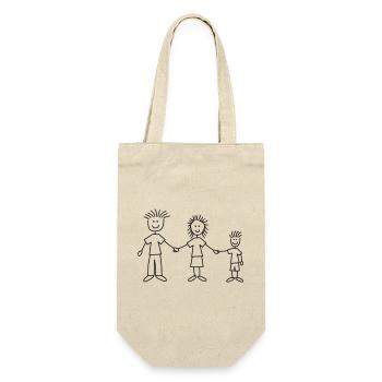 family_dad_and_mom_with_boy_1c - Sac à bouteille - nature - Devant