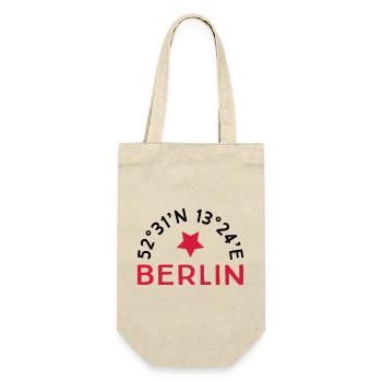Berlin - Geschenkbeutel für Flaschen - Natur - Vorne