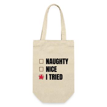 Christmas - Gift Bag for Bottles - nature - Front