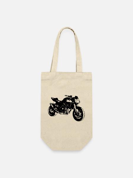 Kawasaki z750-Fan - Geschenkbeutel für Flaschen - Natur