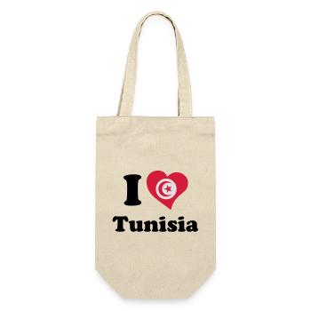 I love Tunisia - J'aime la Tunisie - Sac à bouteille - nature - Devant