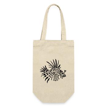 poisson lion - tattoo - Sac à bouteille - nature - Devant