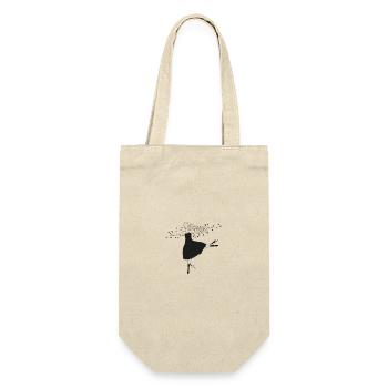 Ballerine , Danseuse de ballet , Idée cadeau - Sac à bouteille - nature - Devant
