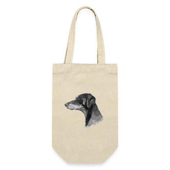 Pince Doberman - Sac à bouteille - nature - Devant