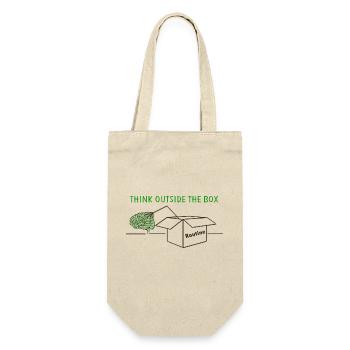 Think Outside The Box - Geschenkbeutel für Flaschen - Natur - Vorne