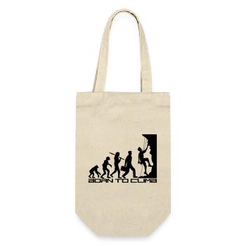 born to climb evolution evolution born steep - Gift Bag for Bottles - nature - Front