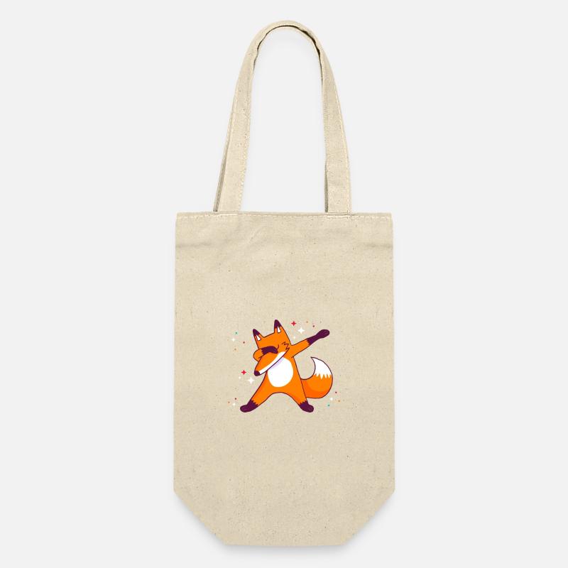 Fuchs - Geschenkbeutel für Flaschen - Natur