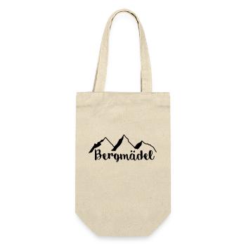 Bergmädel - Geschenkbeutel für Flaschen - Natur - Vorne