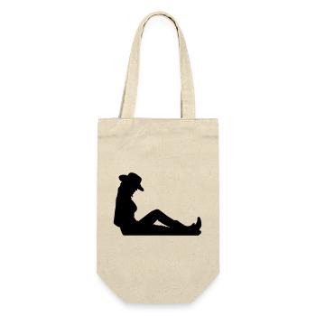 usa girl - Geschenkbeutel für Flaschen - Natur - Vorne
