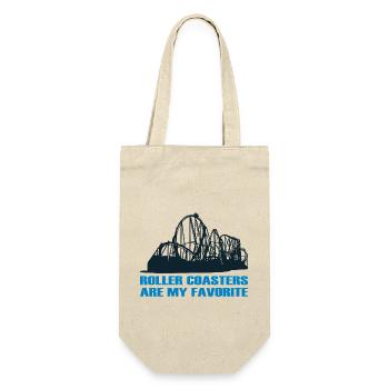 Roller coaster theme park favorite fan love gift - Gift Bag for Bottles - nature - Front