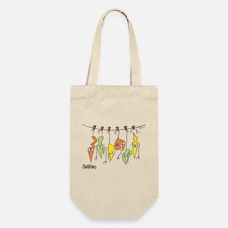 Skewer Shadoks - Gift Bag for Bottles - nature