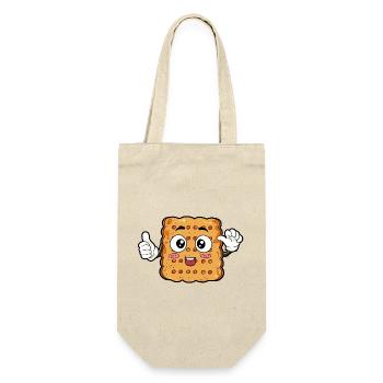 Biscuit Food Gourmet Gift - Gift Bag for Bottles - nature - Front