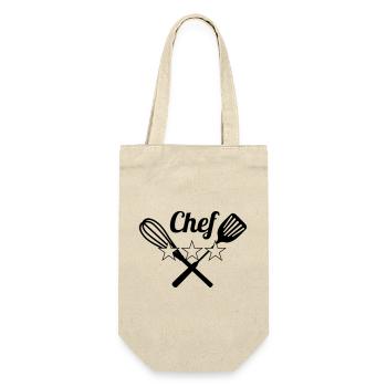 Chef - Gift Bag for Bottles - nature - Front