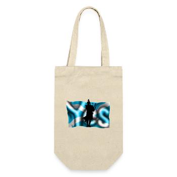 Scotland yes - Geschenkbeutel für Flaschen - Natur - Vorne