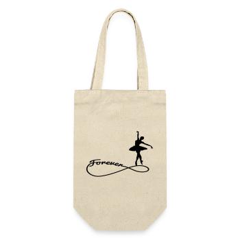 forever ballett 1 Ballerina forever - Geschenkbeutel für Flaschen - Natur - Vorne