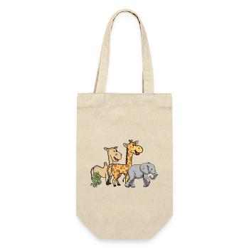 Afrique, Faune, Eléphant, Girafe, Chameau, Serpent - Sac à bouteille - nature - Devant