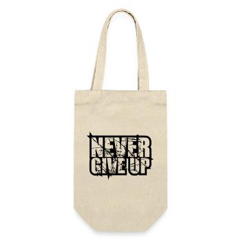 tears scratches design logo never give up never - Gift Bag for Bottles - nature - Front