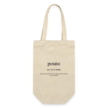 Dictionnaire de définition de la pomme de terre (kartoffel) - Sac à bouteille - nature - Devant