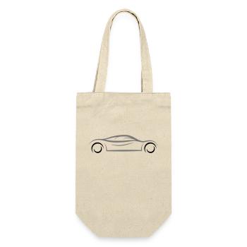 voiture de sport cool car logo mobile fuehrerschein fahr - Sac à bouteille - nature - Devant
