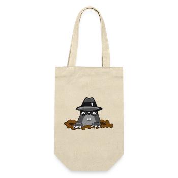 Mole earth mole hilarious agent secret s - Gift Bag for Bottles - nature - Front