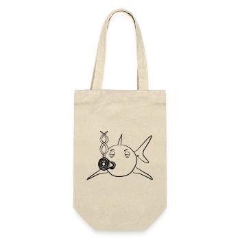 Kiffen joint hai witty - Gift Bag for Bottles - nature - Front