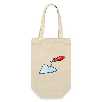 Bricklayer's trowel | Trowel - Gift Bag for Bottles - nature - Front