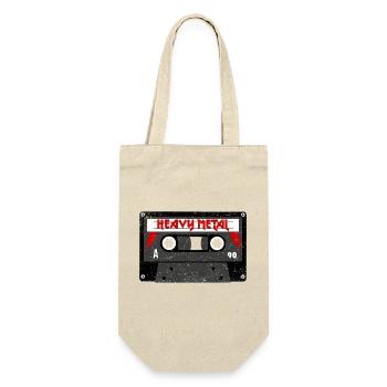 Cassette métal lourd - old school - Sac à bouteille - nature - Devant