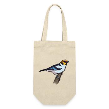 Red forehead tanger / Flame-Faced Tanager Design I - Gift Bag for Bottles - nature - Front