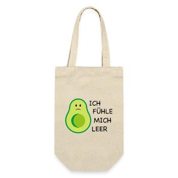 Avocado - Geschenkbeutel für Flaschen - Natur - Vorne