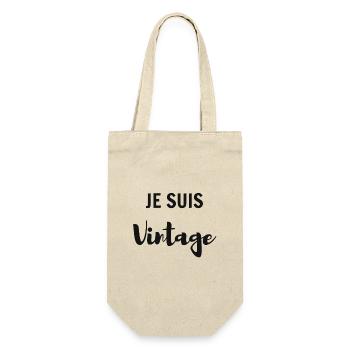 Je suis vintage - Sac à bouteille - nature - Devant