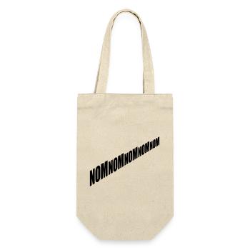 Nom nom nom - Gift Bag for Bottles - nature - Front
