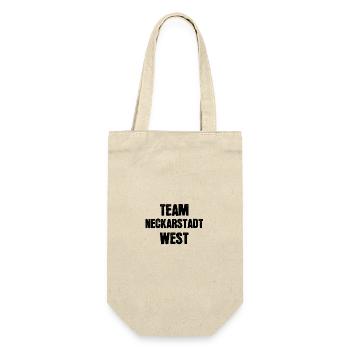 Team Neckarstadt West - Geschenkbeutel für Flaschen - Natur - Vorne