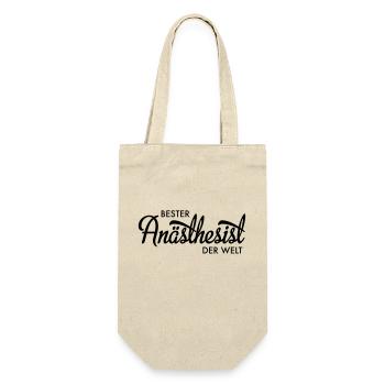Bester Anästhesist der Welt - Geschenkbeutel für Flaschen - Natur - Vorne