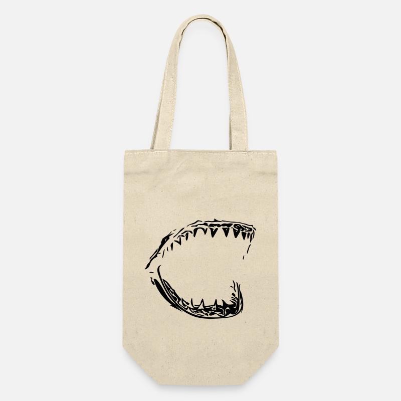 Mors de requin vecteur géant - Sac à bouteille - nature