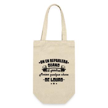 On en reparlera quand il faudra porter du lourd - Sac à bouteille - nature - Devant