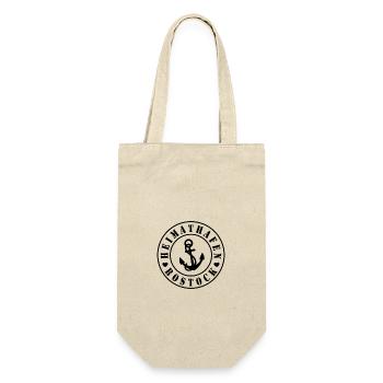 Heimathafen Rostock - Geschenkbeutel für Flaschen - Natur - Vorne