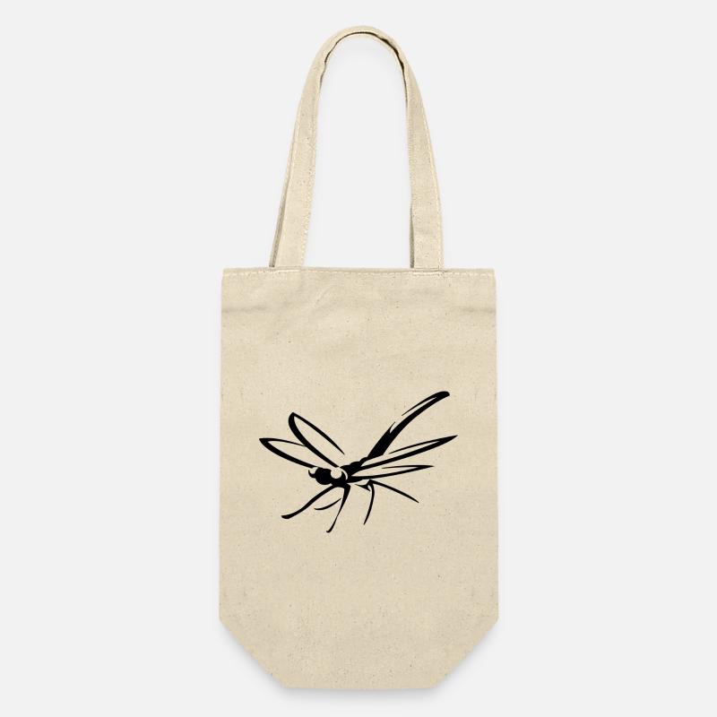 Libelle Libellen - Geschenkbeutel für Flaschen - Natur