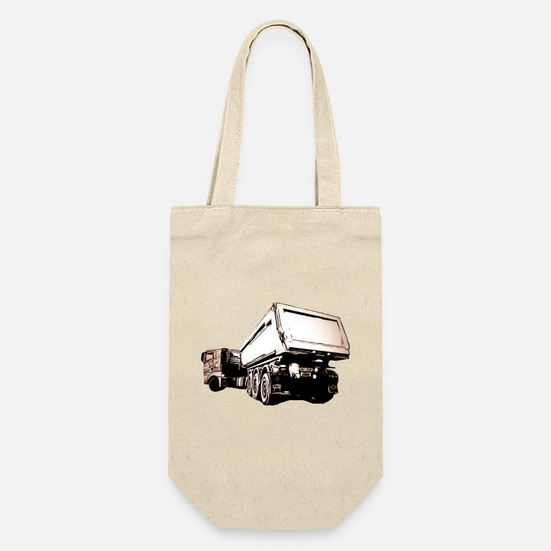 Lastwagen - Geschenkbeutel für Flaschen - Natur