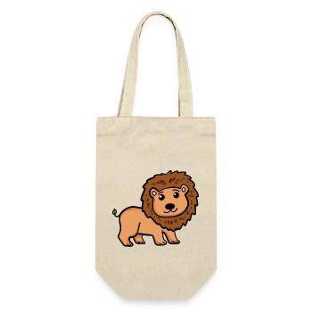 Lion doux pour enfants - Lion doux pour bébés - Sac à bouteille - nature - Devant