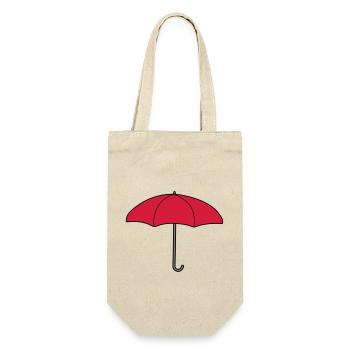 Red Umbrella Design - Gift Bag for Bottles - nature - Front