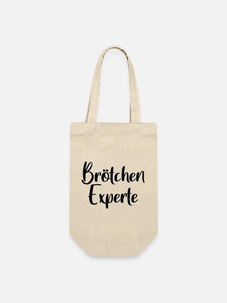 Brötchen Experte - Geschenkbeutel für Flaschen - Natur
