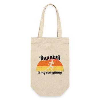 Running - is everything to me - Gift Bag for Bottles - nature - Front