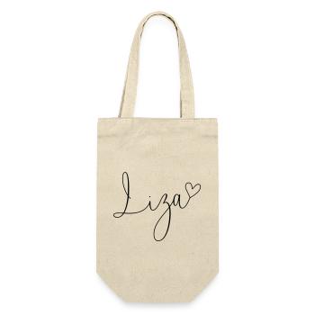 Liza Nom Prénom Fille - Sac à bouteille - nature - Devant