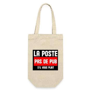 la poste pas de pub s'il vous plait - Sac à bouteille - nature - Devant