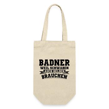 Badische Sprüche | Baden Badner Schwaben Geschenke - Geschenkbeutel für Flaschen - Natur - Vorne