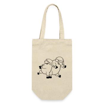 Danse de moutons de fête - Sac à bouteille - nature - Devant