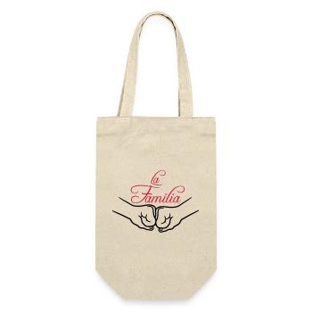 Fist Pump Familia - Gift Bag for Bottles - nature - Front